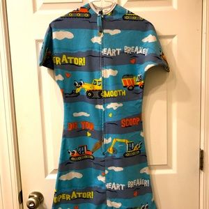 Construction Trucks Print Zipadee Zip Fleece Sleep Sack Large